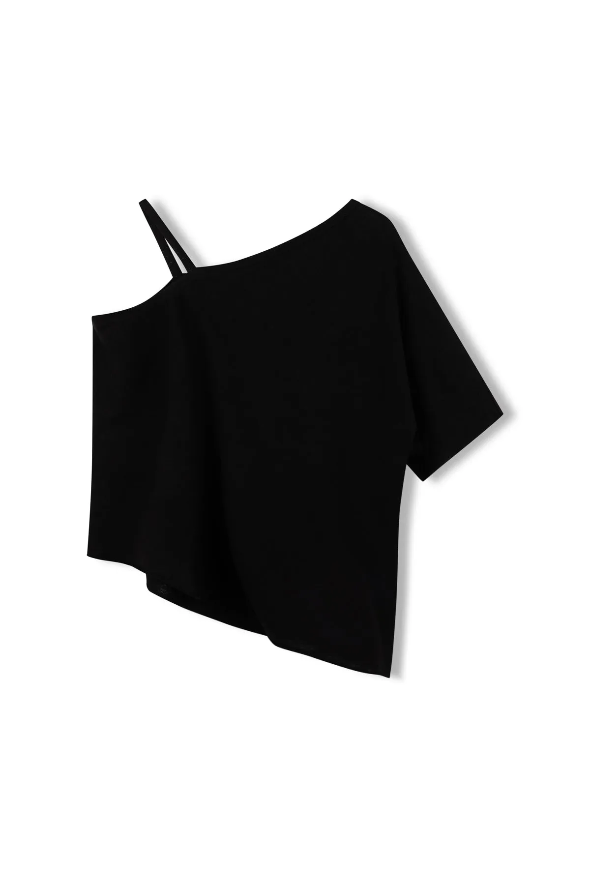 Textured Cotton Blend Knit Tee - Black sold by Zulu and Zephyr product image thumbnail 5