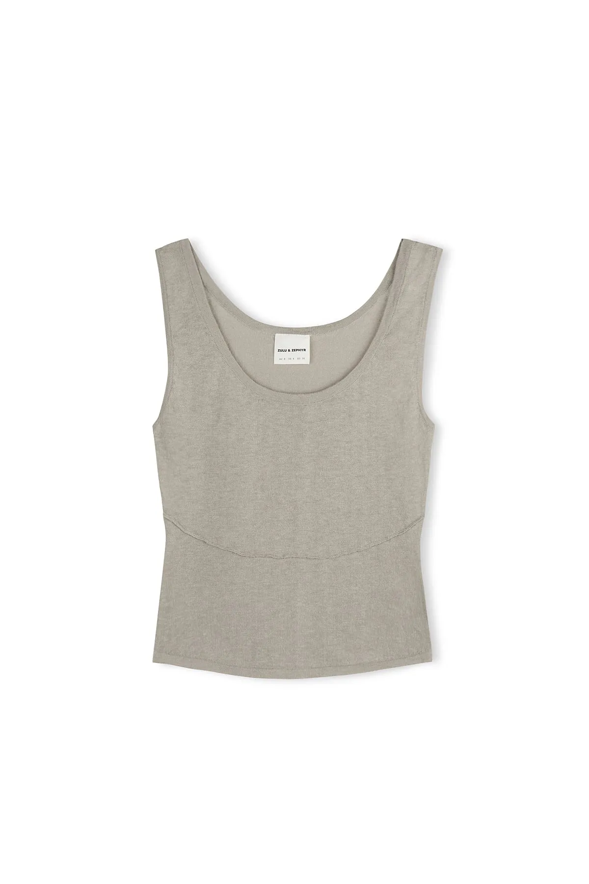 Husk Panelled Knit Tank sold by Zulu and Zephyr product image thumbnail 2