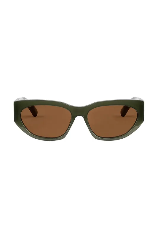 Oval Sunglasses - Olive sold by Zulu and Zephyr