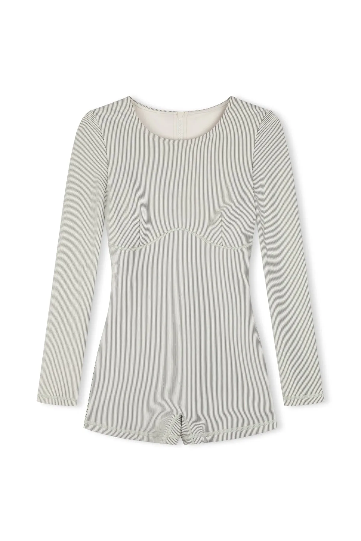 Stripe Rib Bodysuit - Coconut sold by Zulu and Zephyr product image thumbnail 2