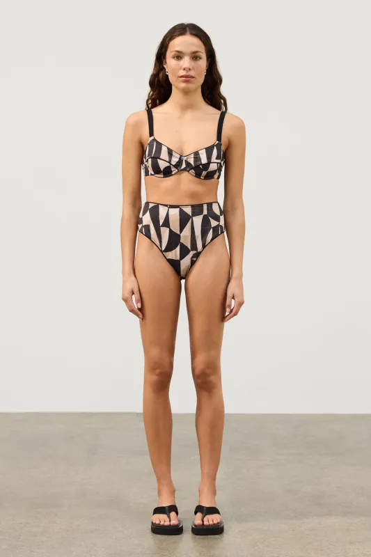 Mosaic Waisted Full Brief sold by Zulu and Zephyr