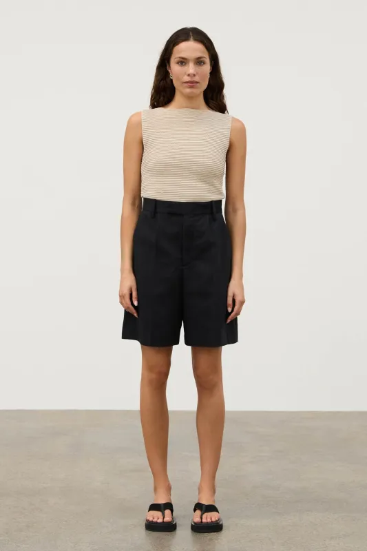 Recycled Tailored Short - Black sold by Zulu and Zephyr