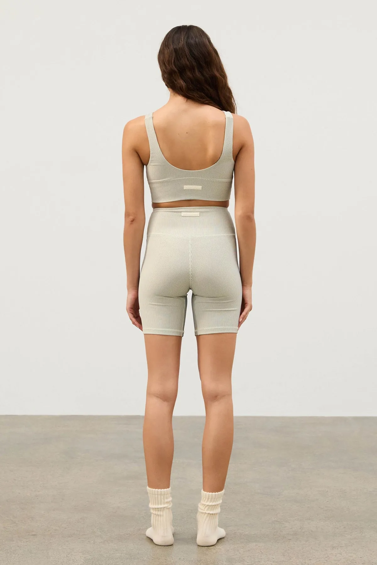 Stripe Rib 7 inch Bike Short - Coconut sold by Zulu and Zephyr product image thumbnail 3