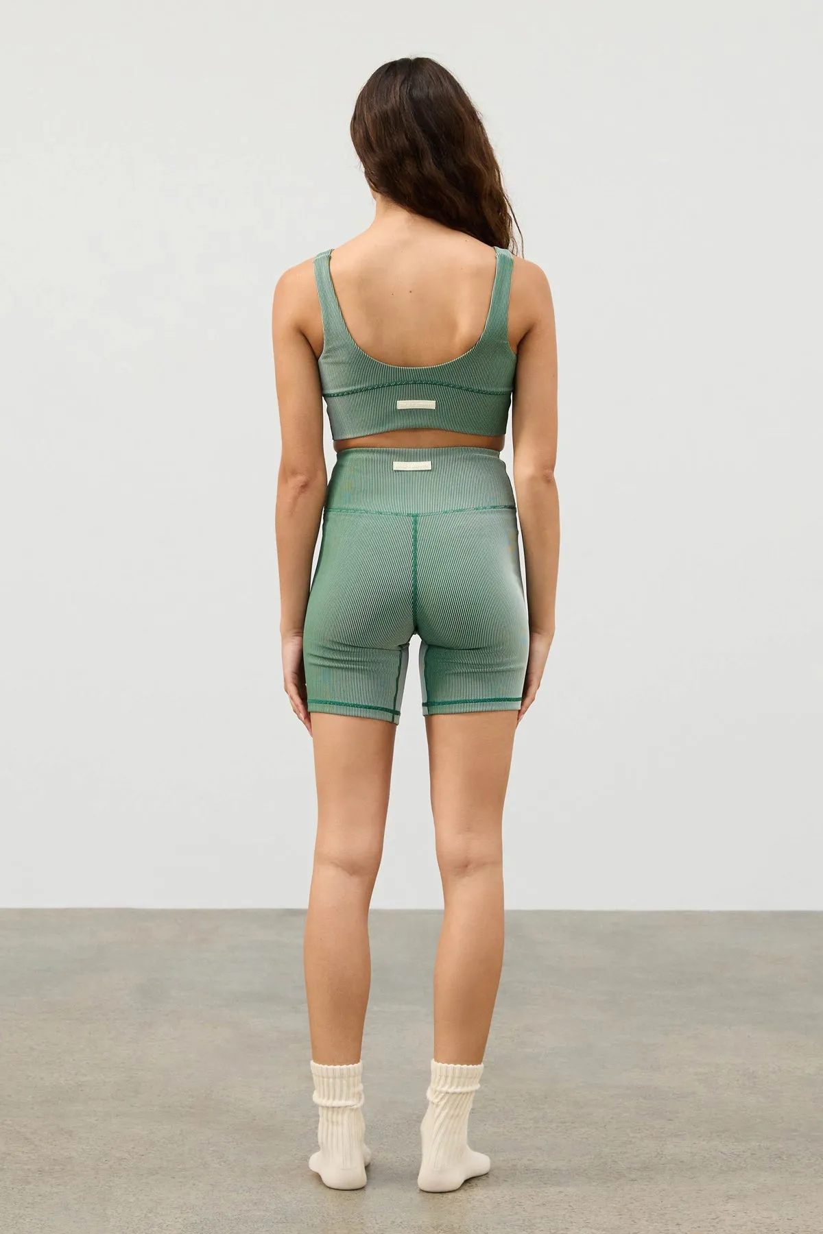 Stripe Rib Crop Top - Tallow Green sold by Zulu and Zephyr product image thumbnail 3