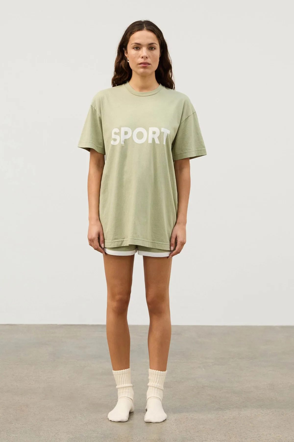 Organic Cotton Blend Sport Tee - Eucalyptus sold by Zulu and Zephyr