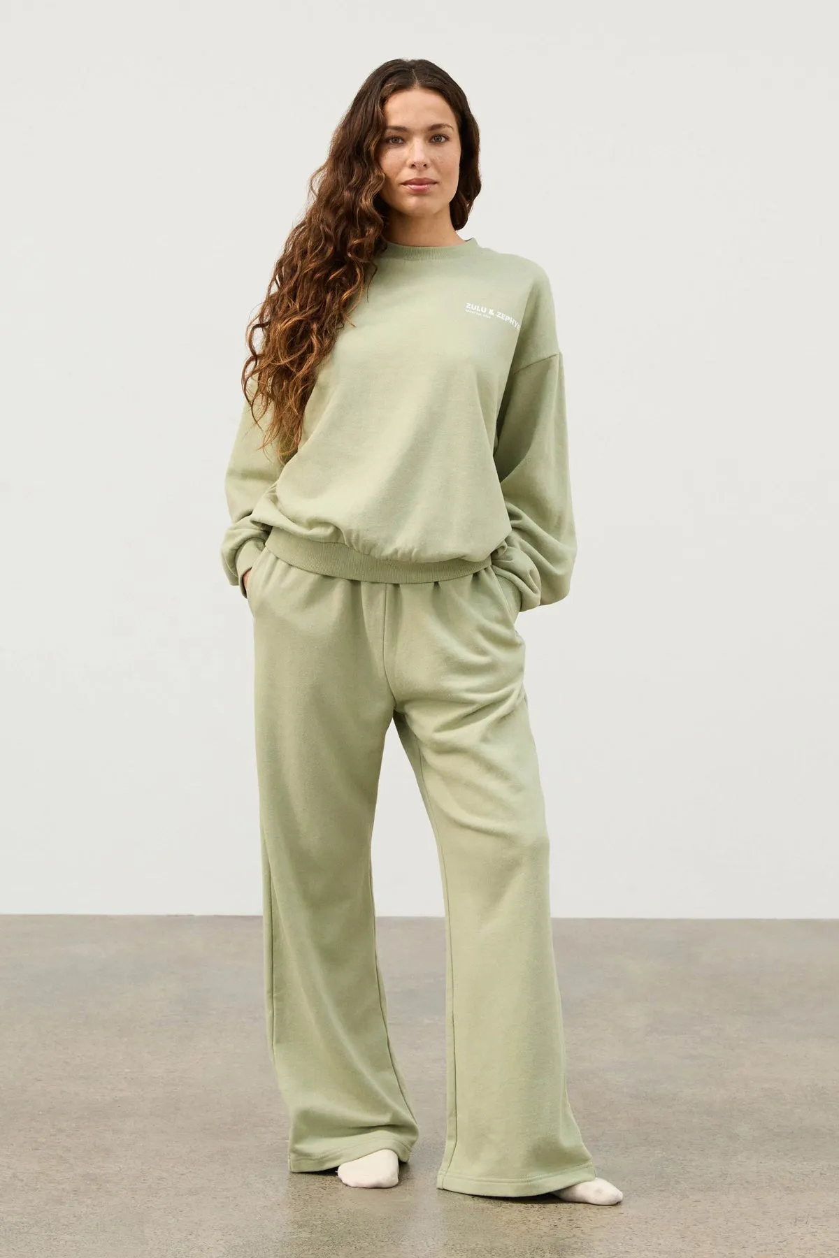 Fleece Sport Sweat Pant - Eucalyptus sold by Zulu and Zephyr product image thumbnail 5