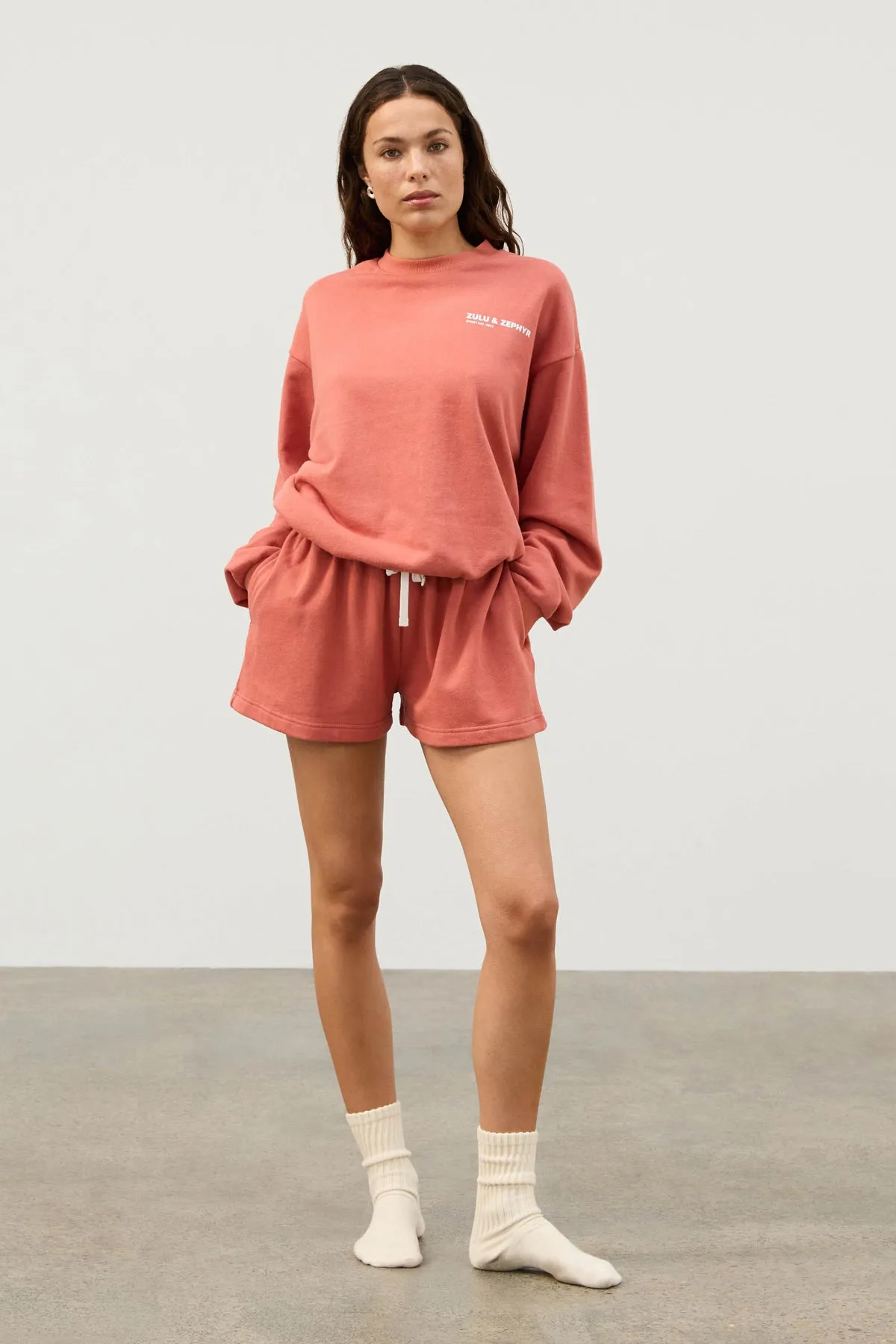 Fleece Sport Sweat Short - Banksia sold by Zulu and Zephyr product image thumbnail 4