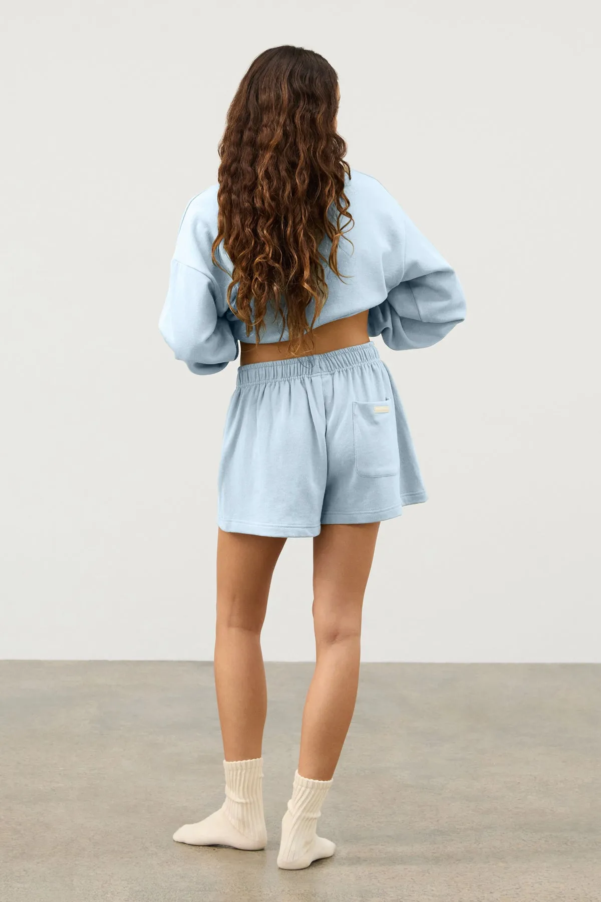 Fleece Sport Sweat Short - Powder Blue sold by Zulu and Zephyr product image thumbnail 4