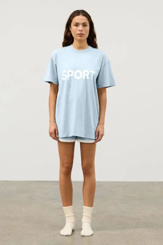 Organic Cotton Blend Sport Tee - Powder Blue sold by Zulu and Zephyr