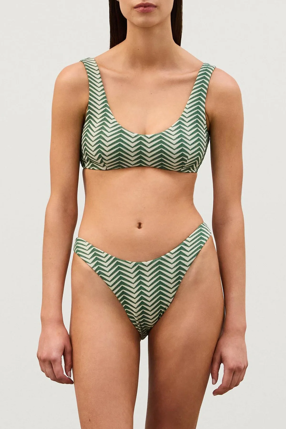 Green Zig Zag Curve Brief sold by Zulu and Zephyr product image thumbnail 3