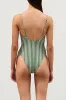 Green Zig Zag One Piece sold by Zulu and Zephyr