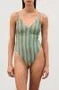 Green Zig Zag One Piece sold by Zulu and Zephyr