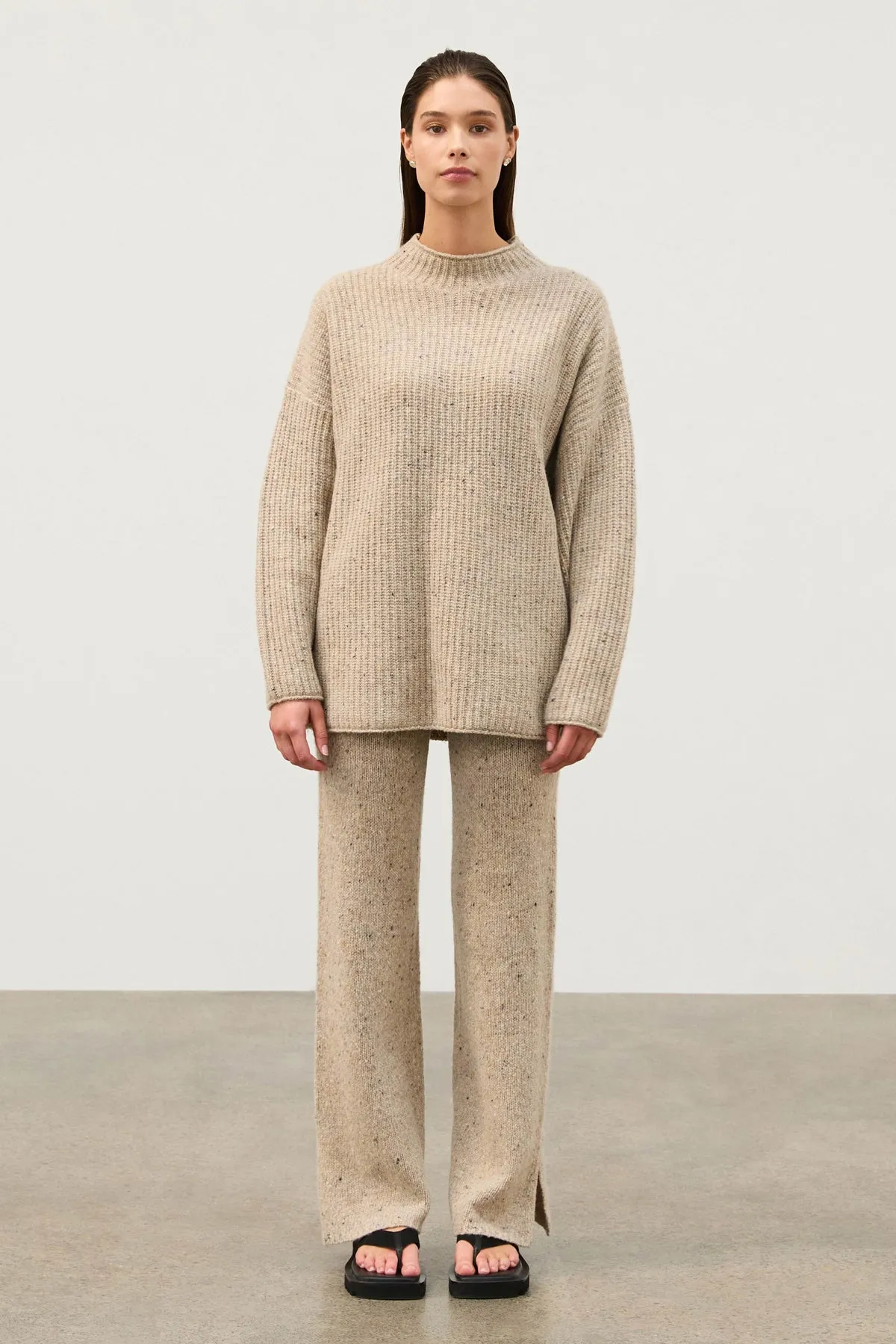 Oat Marle Merino Wool Blend Knit Jumper sold by Zulu and Zephyr product image thumbnail 4