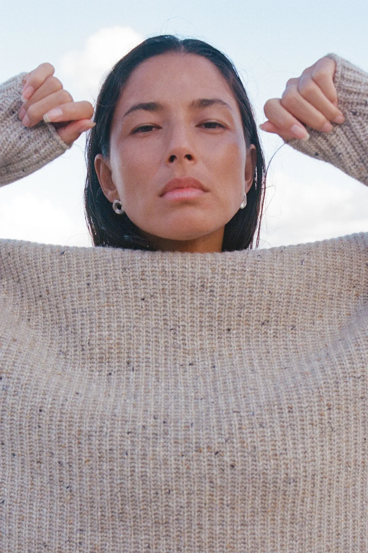 Oat Marle Merino Wool Blend Knit Jumper sold by Zulu and Zephyr product image thumbnail 3