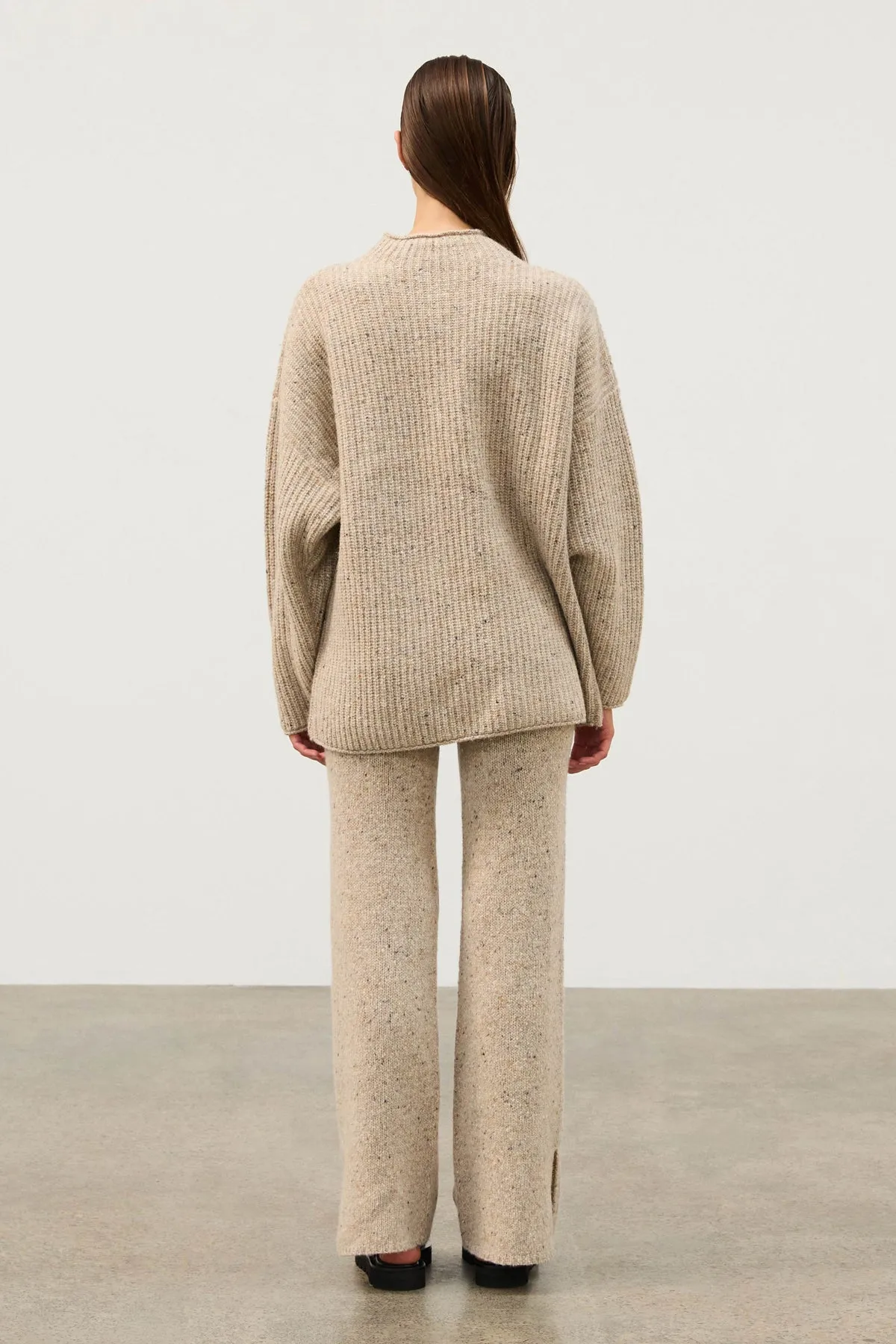 Oat Marle Merino Wool Blend Knit Jumper sold by Zulu and Zephyr product image thumbnail 5