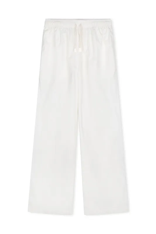 Cotton Poplin Pant - White sold by Zulu and Zephyr