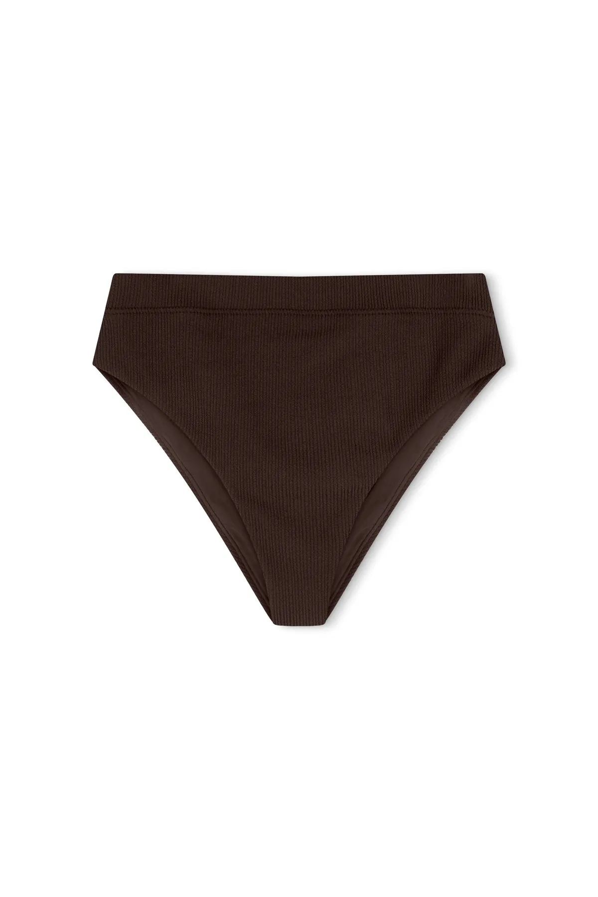 Cocoa Textured High Cut Brief sold by Zulu and Zephyr product image thumbnail 2