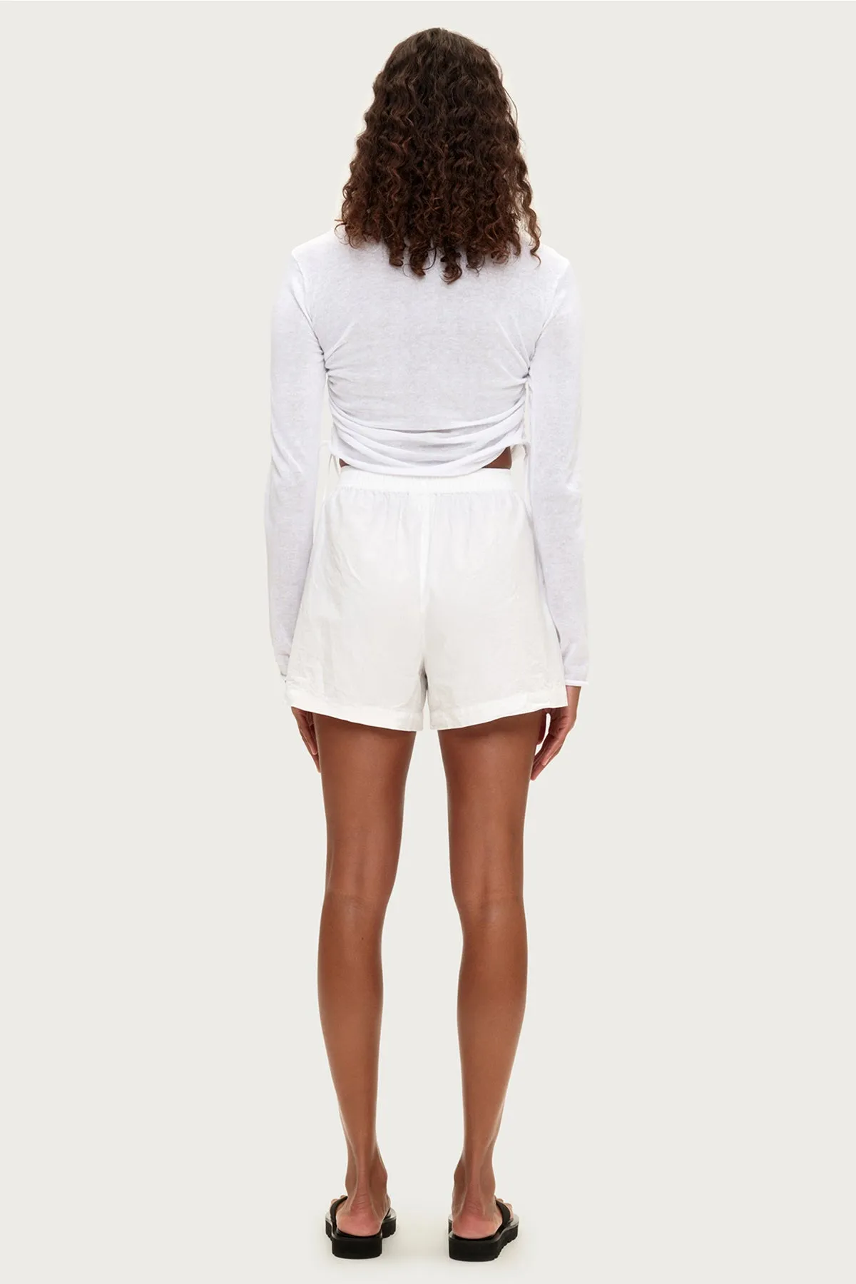 Gathered Knit Long Sleeve Top - White sold by Zulu and Zephyr product image thumbnail 3