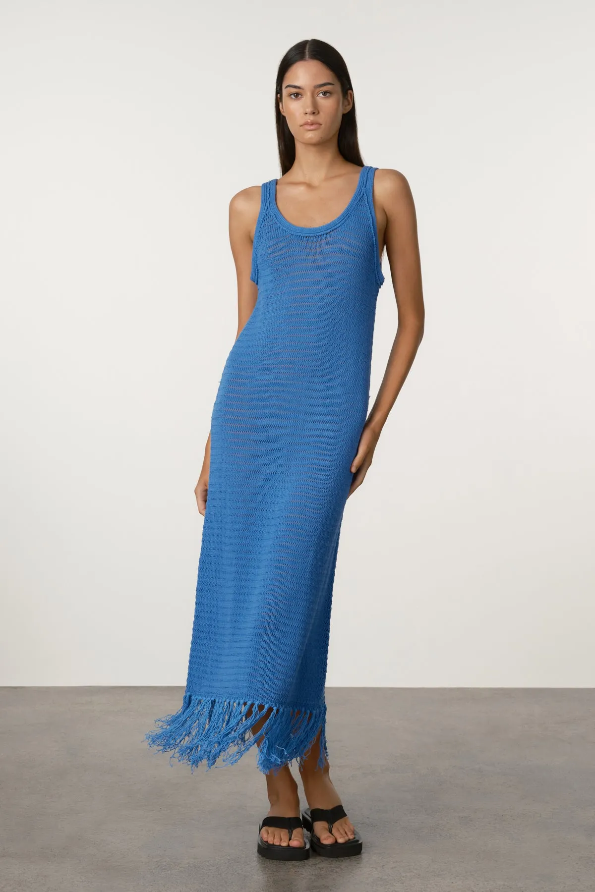 Crochet Knit Dress - Bright Blue sold by Zulu and Zephyr product image thumbnail 2