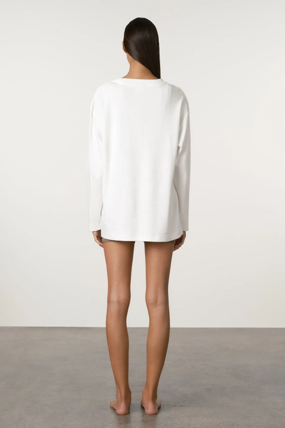 Waffle Long Sleeve Sport Tee - White sold by Zulu and Zephyr product image thumbnail 3