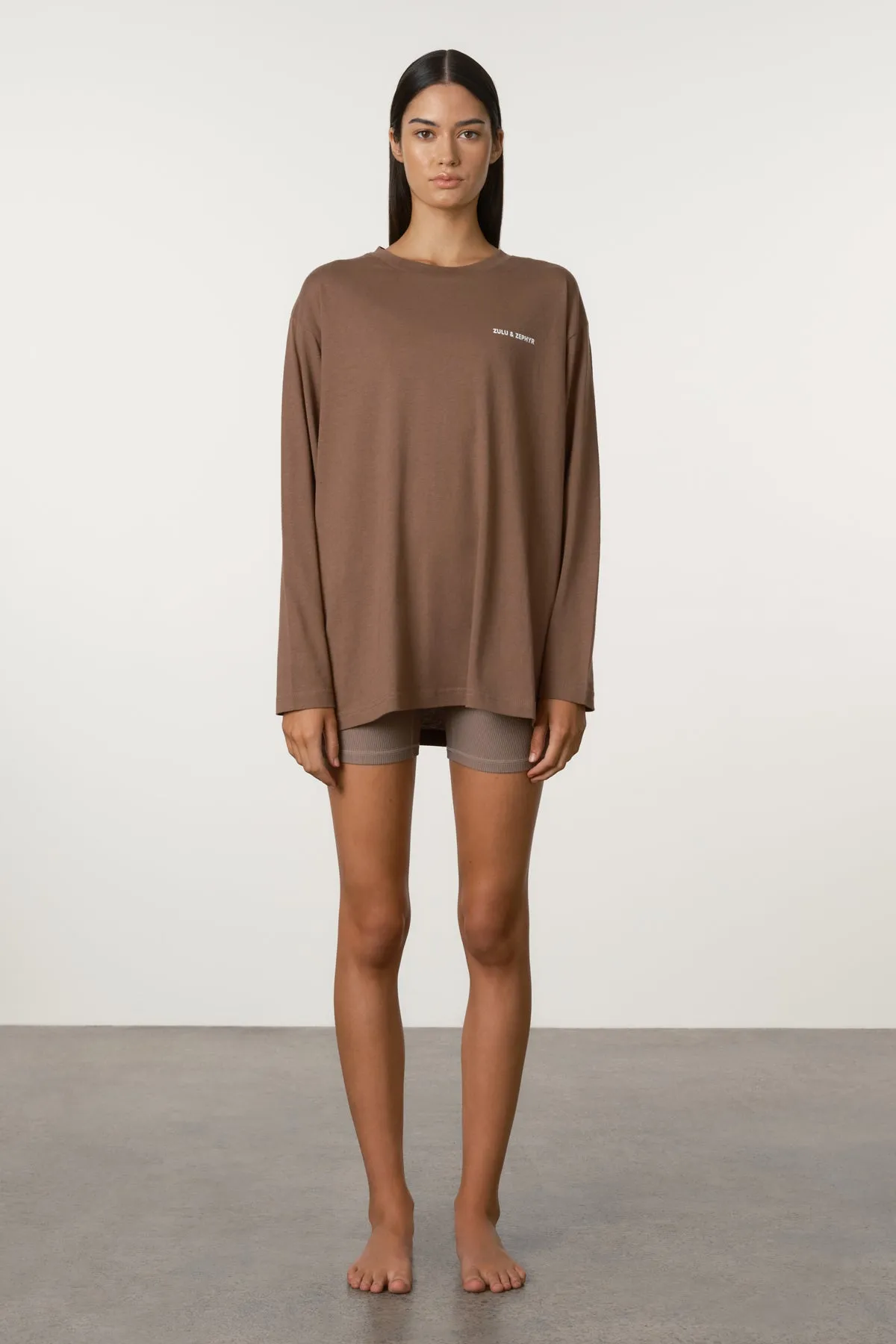 Long Sleeve Sport Tee - Carob sold by Zulu and Zephyr