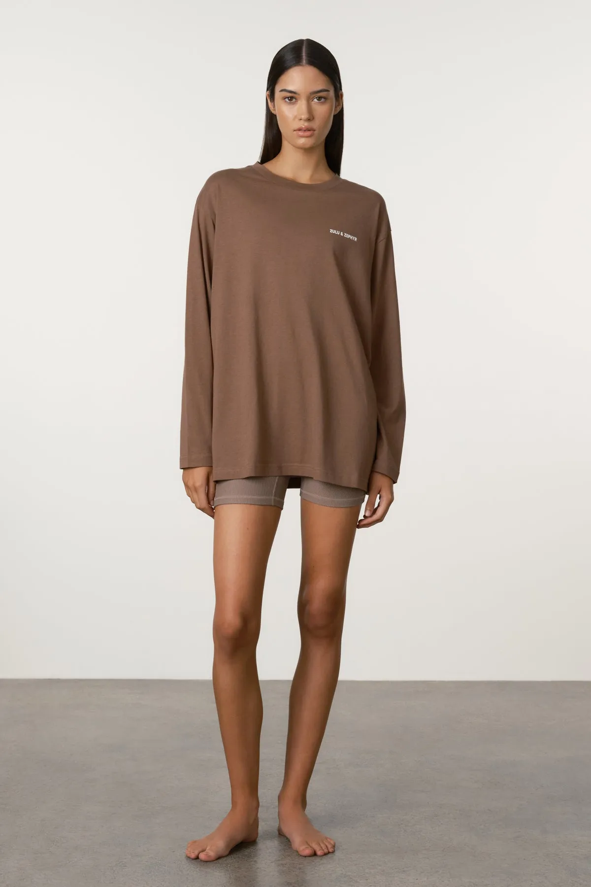 Long Sleeve Sport Tee - Carob sold by Zulu and Zephyr product image thumbnail 2