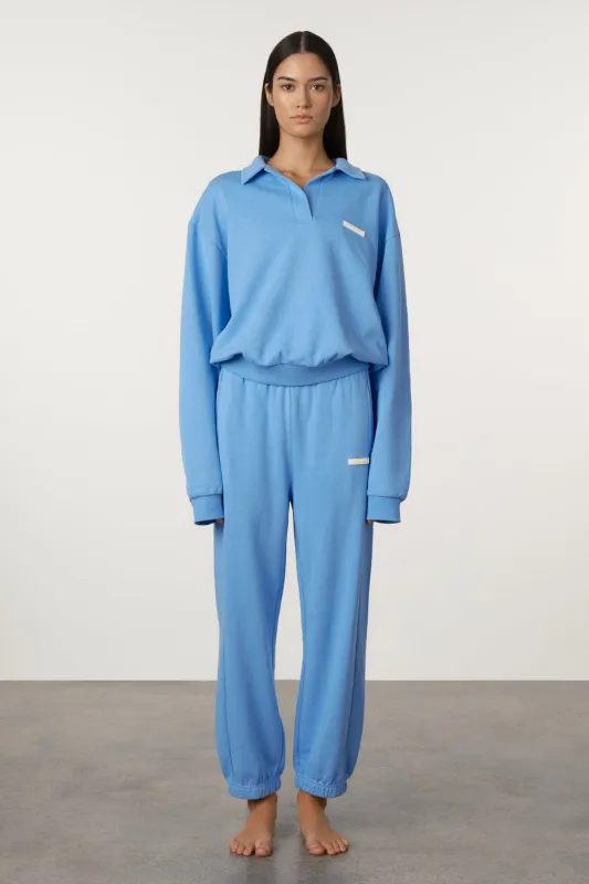Cuffed Sport Sweatpant - Ocean Blue sold by Zulu and Zephyr