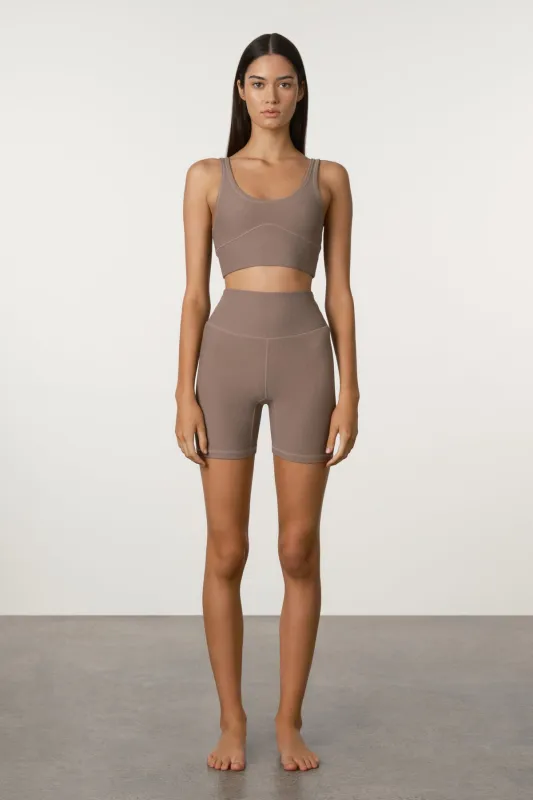 Waffle Crop Top - Carob sold by Zulu and Zephyr