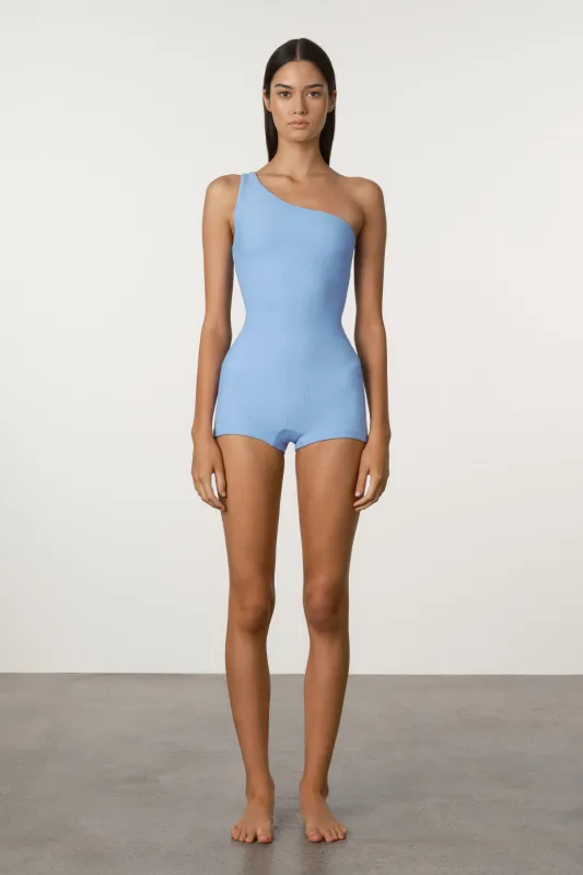 Waffle Bodysuit - Ocean Blue sold by Zulu and Zephyr