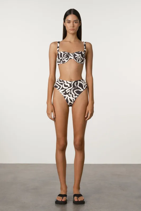 Paint Flower Waisted Full Brief sold by Zulu and Zephyr