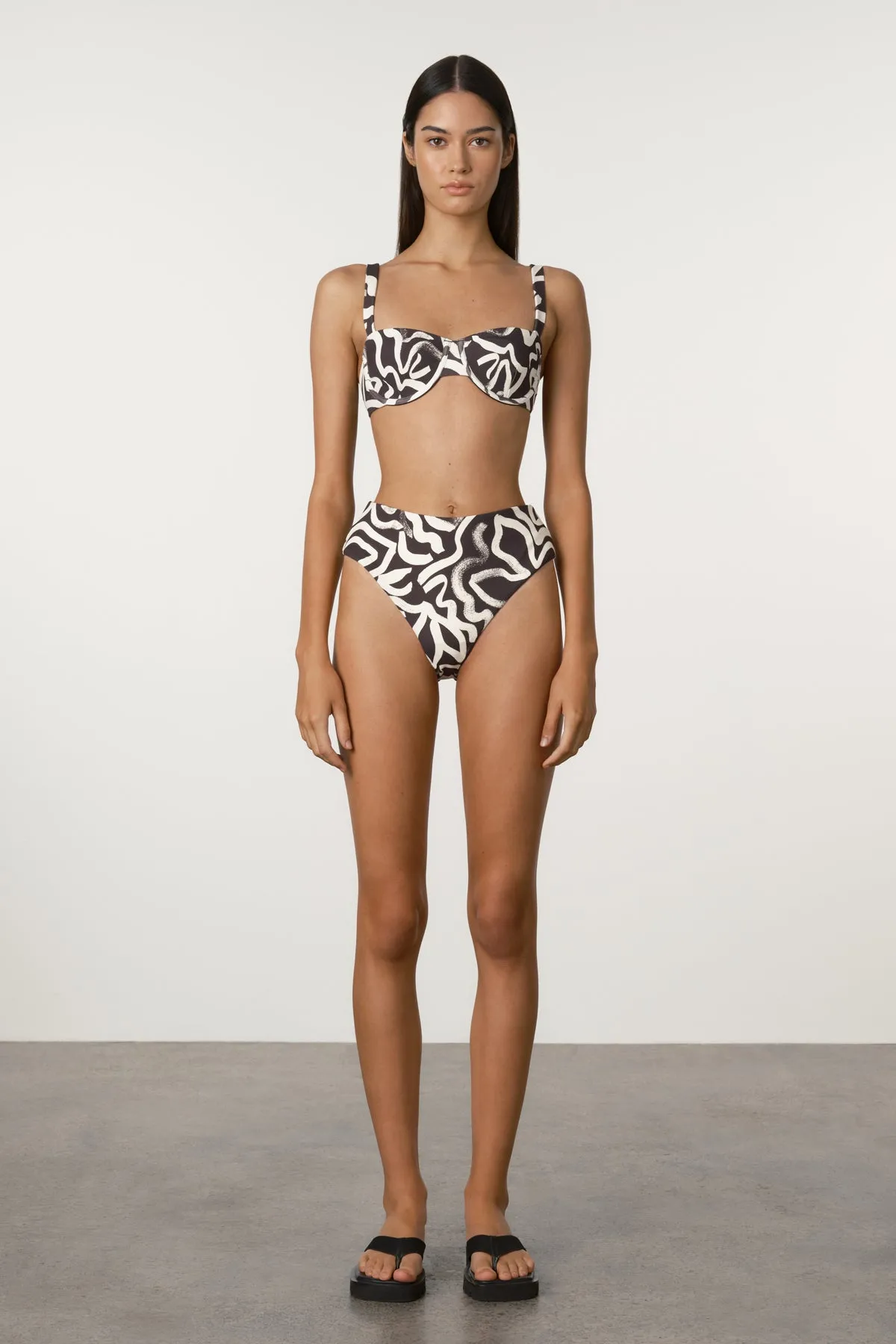 Paint Flower Waisted Full Brief sold by Zulu and Zephyr