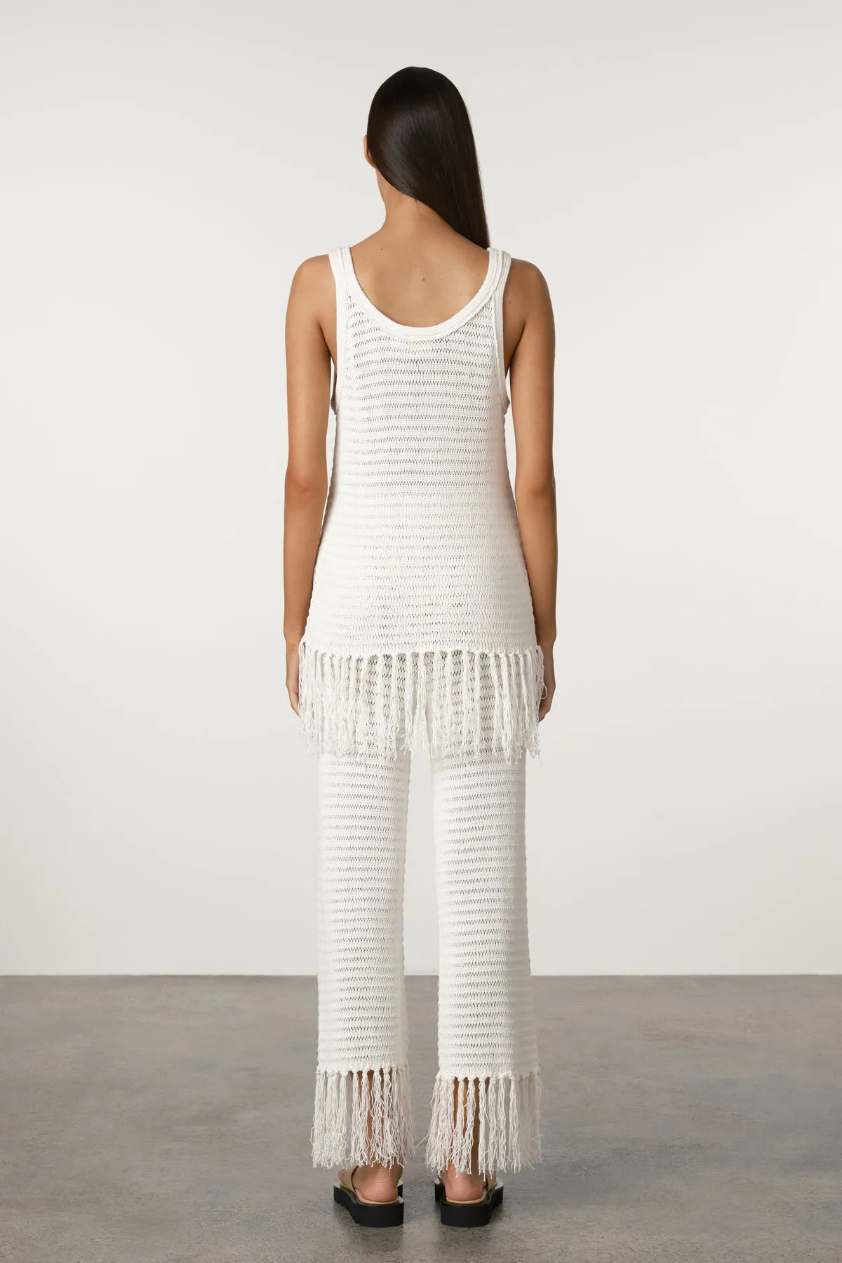 White Crochet Knit Pant sold by Zulu and Zephyr product image thumbnail 5