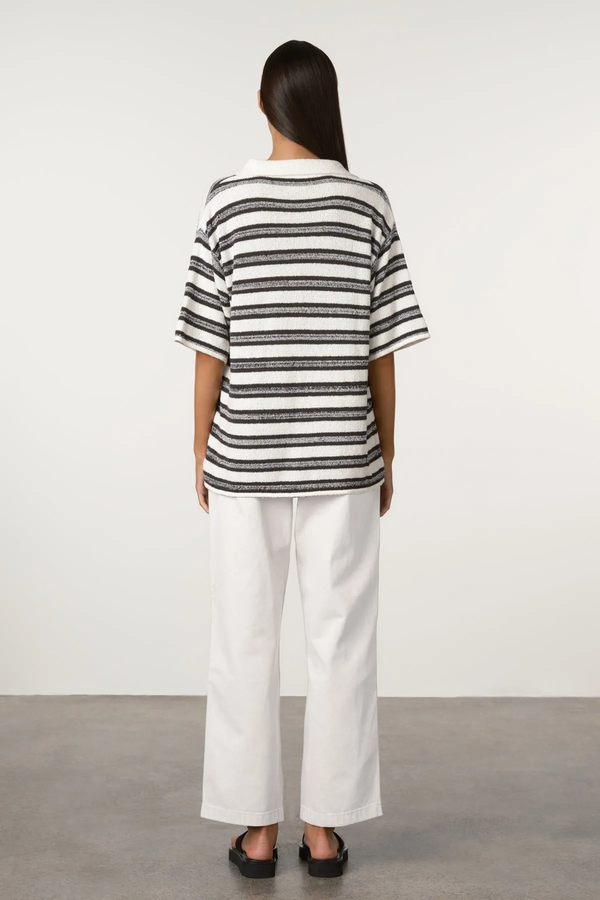 Marle Stripe Textured Knit Shirt sold by Zulu and Zephyr product image thumbnail 3