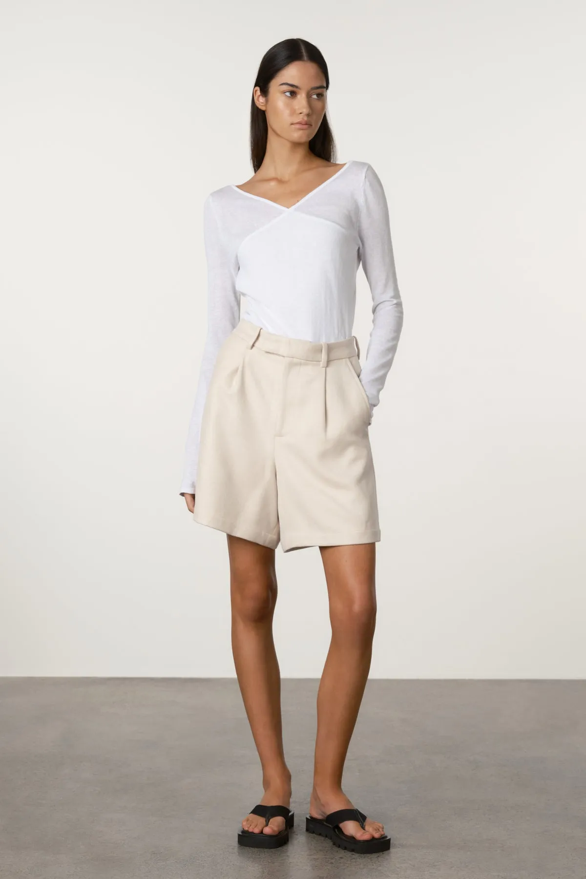 Tailored Twill Short - Husk sold by Zulu and Zephyr