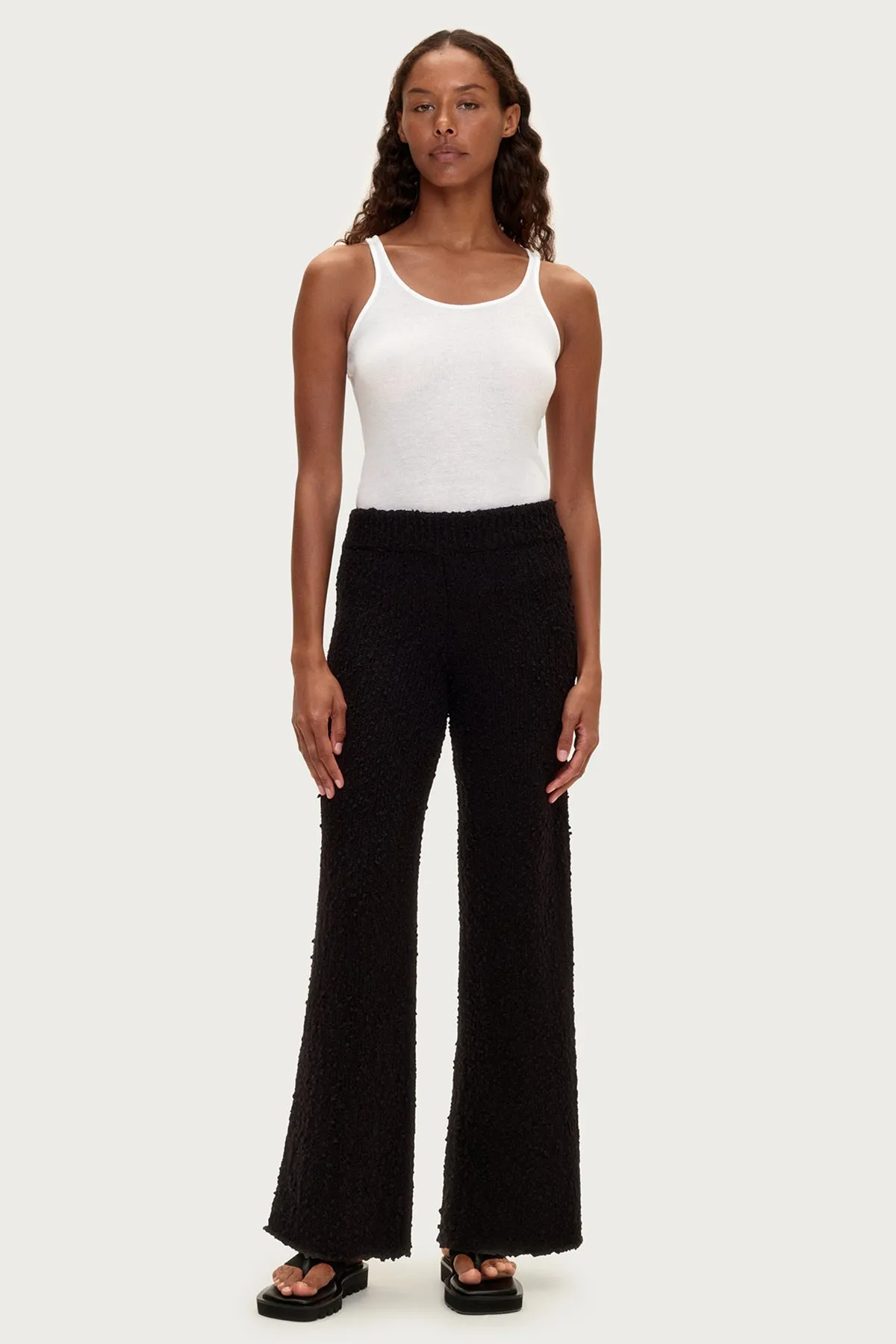 Black Boucle Knit Pant sold by Zulu and Zephyr product image thumbnail 2