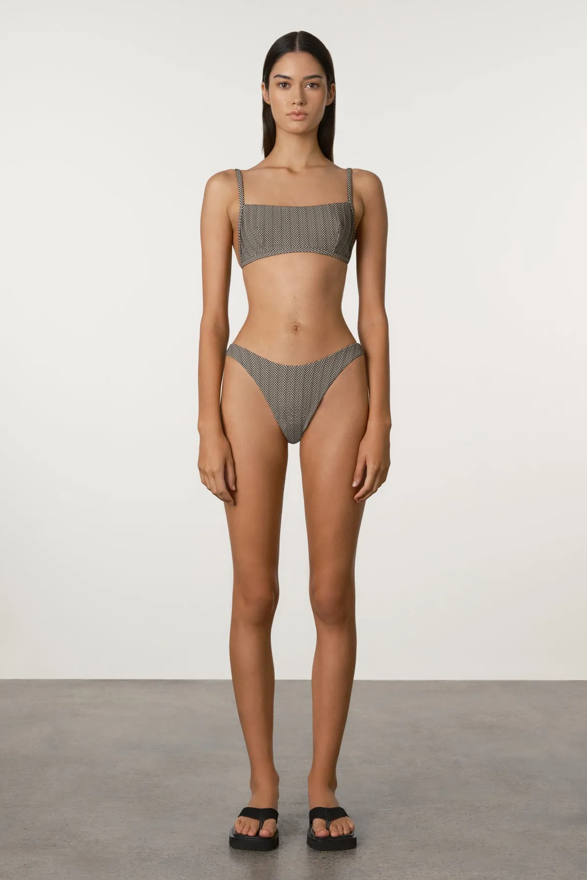 Chevron Lattice Tie Bralette sold by Zulu and Zephyr