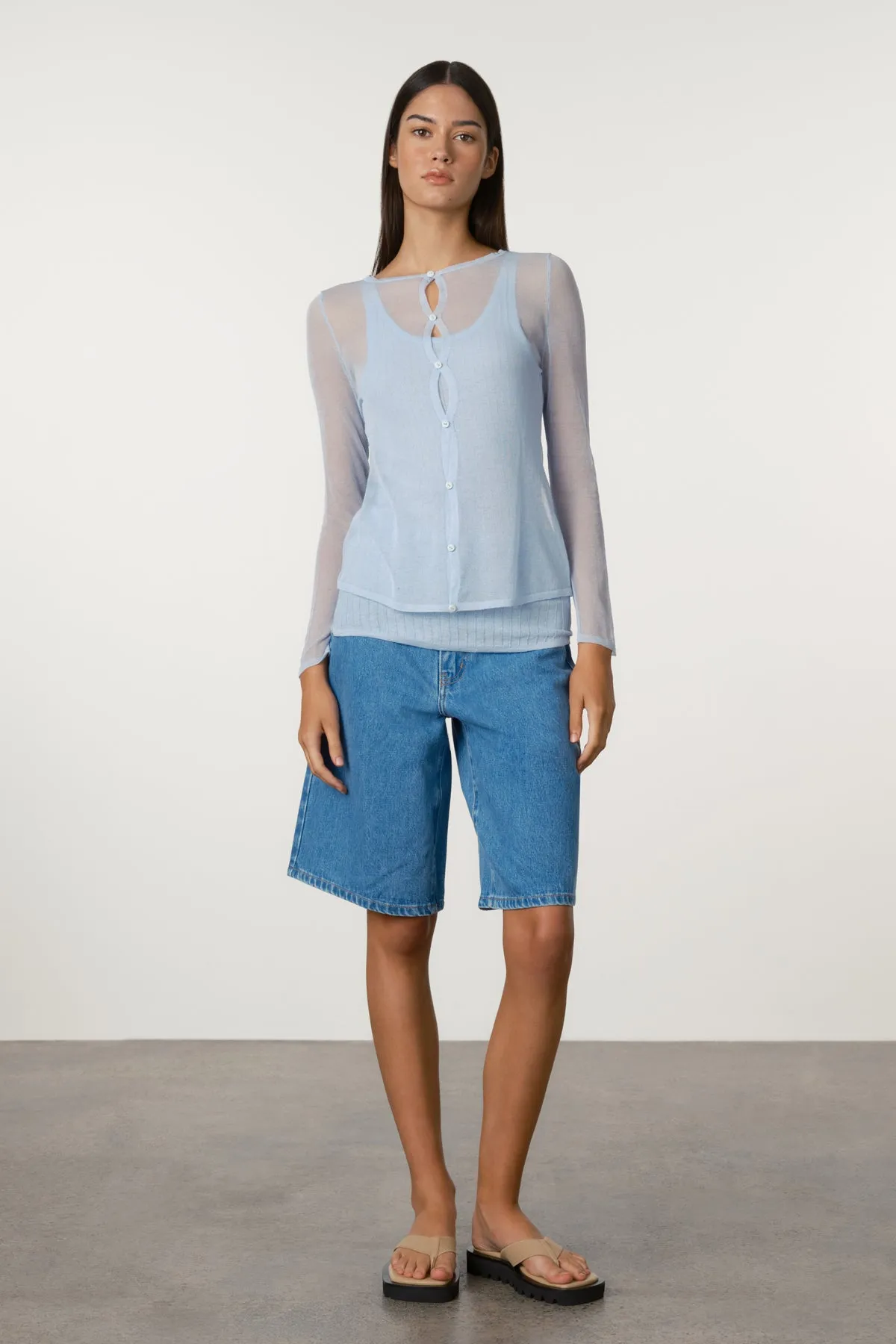 Recycled Denim Walk Shorts - Bright Blue sold by Zulu and Zephyr product image thumbnail 3