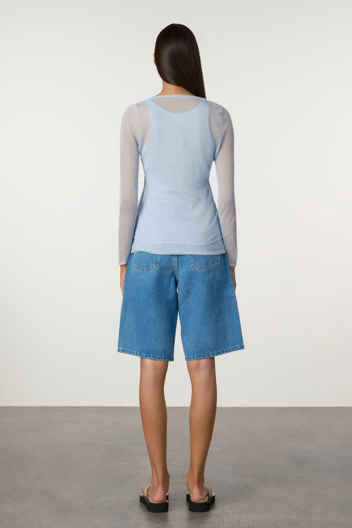 Recycled Denim Walk Shorts - Bright Blue sold by Zulu and Zephyr product image thumbnail 4