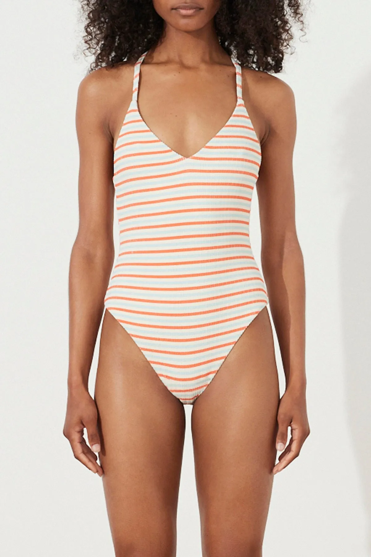 Chilli Stripe Textured One Piece sold by Zulu and Zephyr product image thumbnail 2