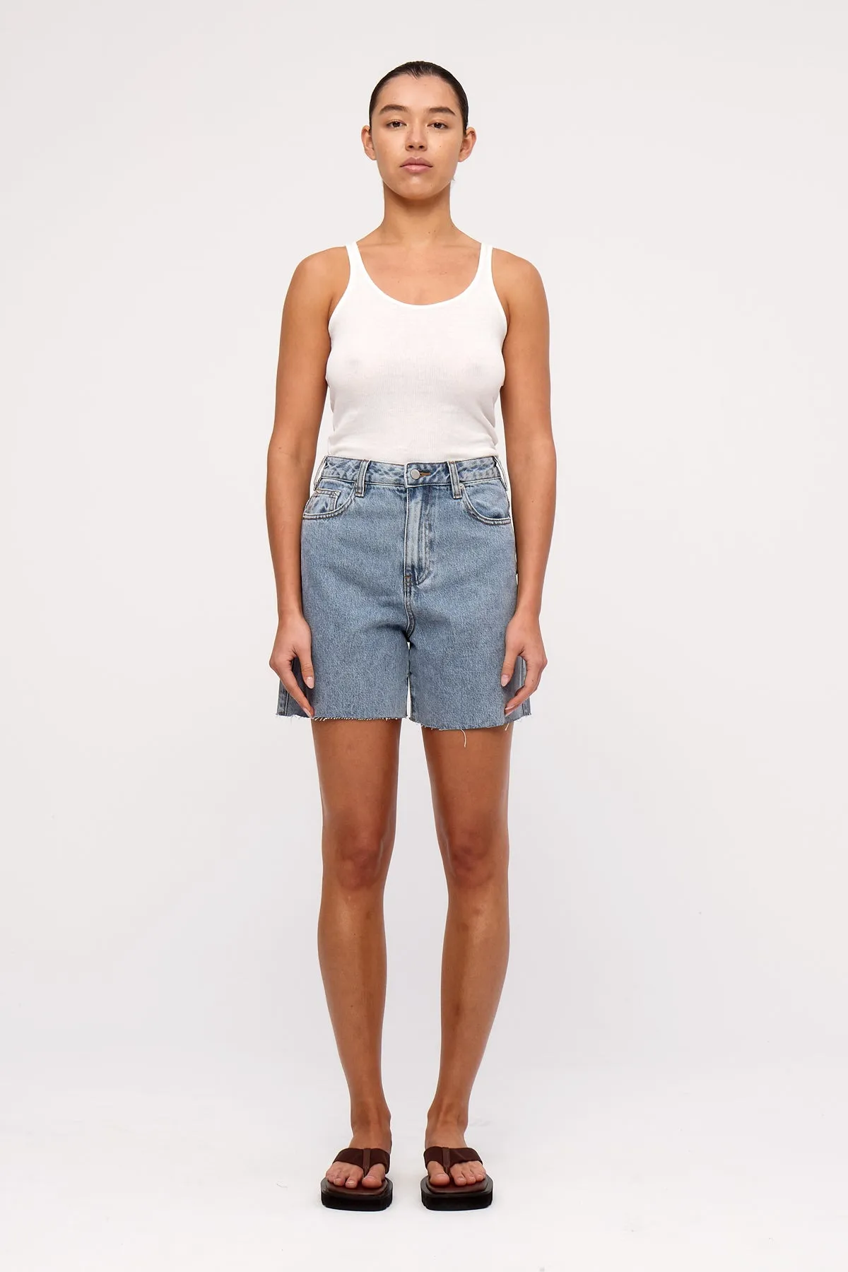 Denim Classic Short - Mid Blue sold by Zulu and Zephyr