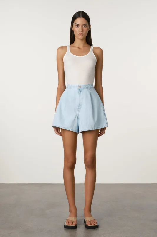 Recycled Denim Shorts - Soft Blue sold by Zulu and Zephyr