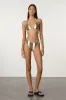 Olive Stripe Curve Brief sold by Zulu and Zephyr