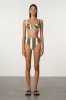 Olive Stripe Waisted Full Brief sold by Zulu and Zephyr