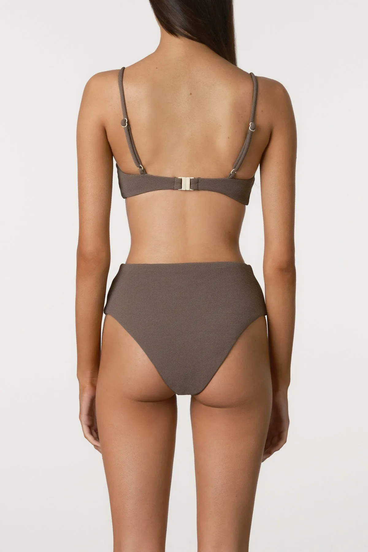 Waffle Waisted High Brief - Carob sold by Zulu and Zephyr product image thumbnail 4