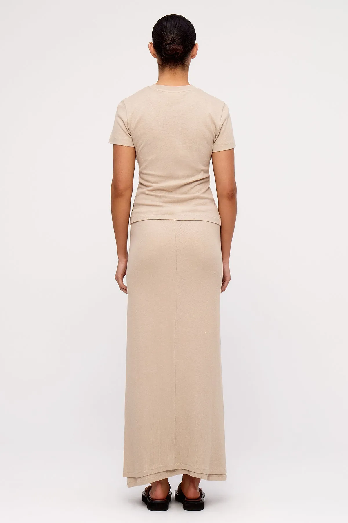 Rib Hemp Jersey Skirt - Husk sold by Zulu and Zephyr product image thumbnail 4