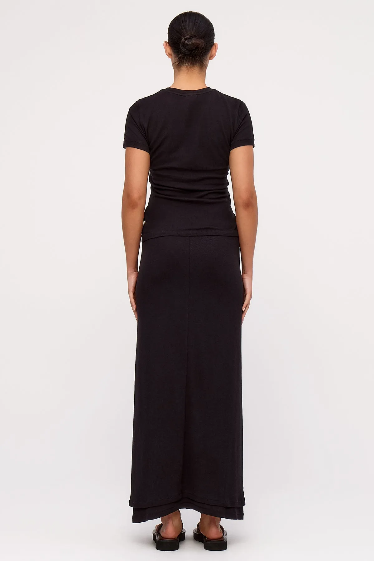 Rib Hemp Jersey Skirt - Black sold by Zulu and Zephyr product image thumbnail 4