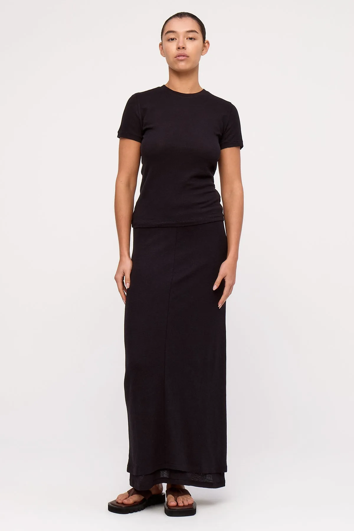 Rib Hemp Jersey Skirt - Black sold by Zulu and Zephyr product image thumbnail 3