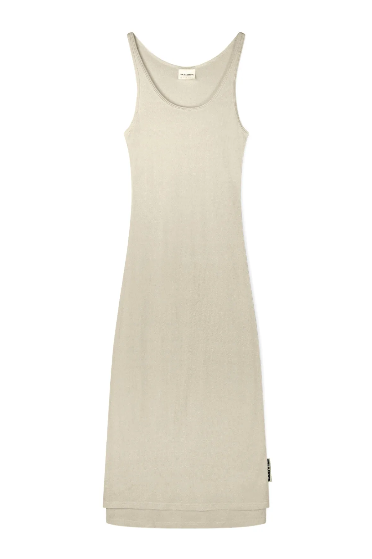 Rib Hemp Jersey Midi Dress - Husk sold by Zulu and Zephyr product image thumbnail 4