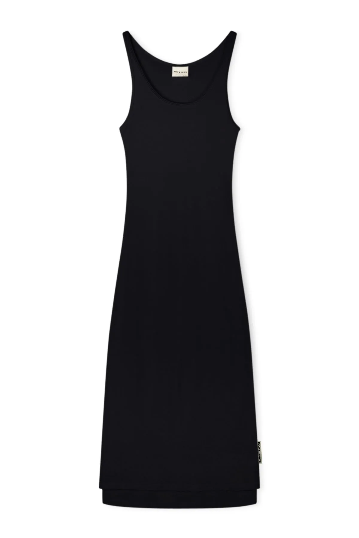Rib Hemp Jersey Midi Dress - Black sold by Zulu and Zephyr product image thumbnail 3