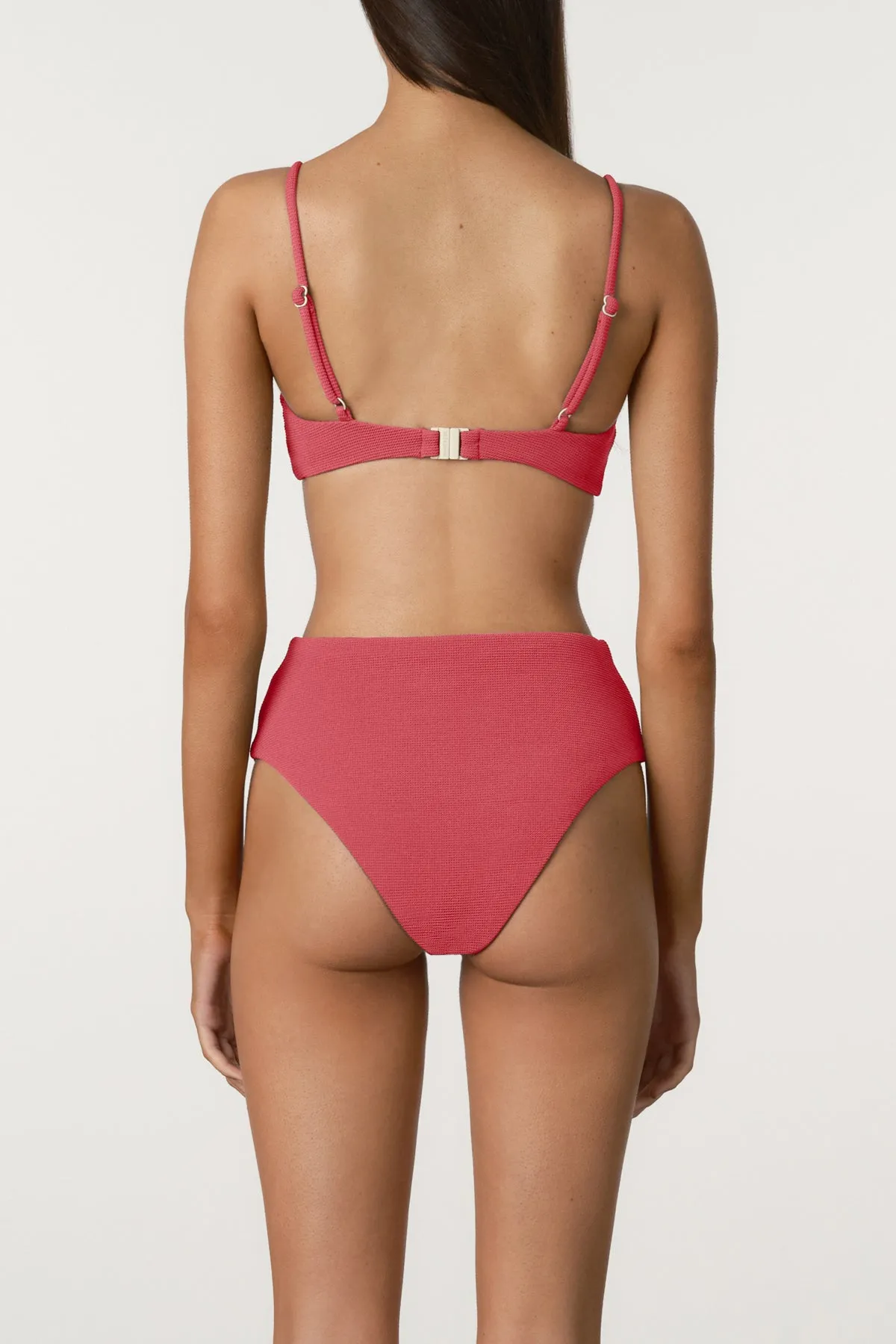 Waffle Waisted High Brief - Berry sold by Zulu and Zephyr product image thumbnail 3